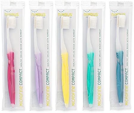 Cepillos de Dientes Nimbus Extra Suaves (Cabezal Compacto) Diseño Periodontista con Filamentos Tapered para Dientes Sensibles y Encías Retráctiles, - imagen 1