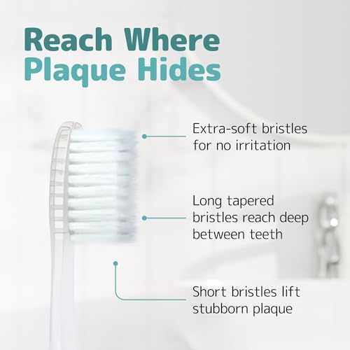 Cepillos de Dientes Nimbus Extra Suaves (Cabezal Compacto) Diseño Periodontista con Filamentos Tapered para Dientes Sensibles y Encías Retráctiles, - imagen 2
