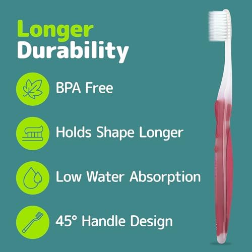 Cepillos de Dientes Nimbus Extra Suaves (Cabezal Compacto) Diseño Periodontista con Filamentos Tapered para Dientes Sensibles y Encías Retráctiles, - imagen 4