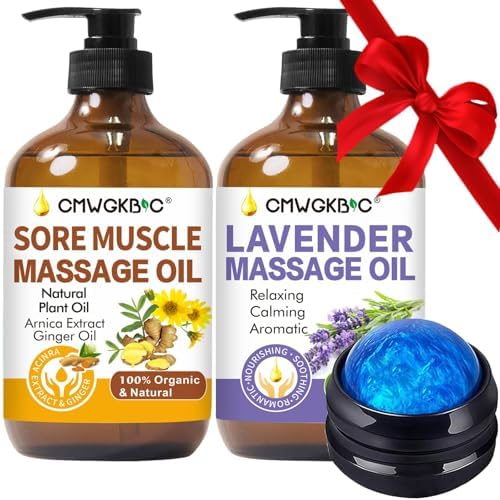 Regalo de Día del Padre para Esposo y Papá, Aceite de Masaje para Terapia, Aceite de Jengibre y Árnica para Relajar Músculos, Ideal para Noche - imagen 1