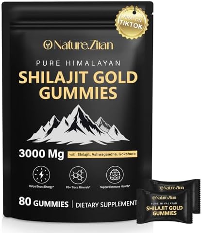 Gomitas de Shilajit para Hombres y Mujeres - Gomitas de Shilajit Gold con Ashwagandha, Gokshura y 85+ Minerales, Orgánicas, Sin Azúcar, Veganas, 100% - imagen 1