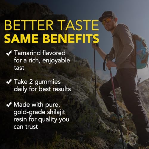Gomitas de Shilajit para Hombres y Mujeres - Gomitas de Shilajit Gold con Ashwagandha, Gokshura y 85+ Minerales, Orgánicas, Sin Azúcar, Veganas, 100% - imagen 2