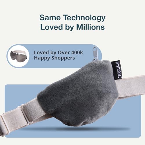 MyHalos® Compresa Ocular Térmica y Tratamiento para Estilo de Ojos - Compresa Lavable para Ojos Secos - Máscara de Calor Húmedo Reversible para - imagen 3