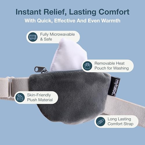 MyHalos® Compresa Ocular Térmica y Tratamiento para Estilo de Ojos - Compresa Lavable para Ojos Secos - Máscara de Calor Húmedo Reversible para - imagen 5