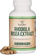 Suplemento de Rhodiola Rosea 500mg, 120 Cápsulas Veganas (Prueba de Terceros, Sin Gluten, 3% Salidrosidos, 1% Extracto de Rosavinas) para - imagen 1