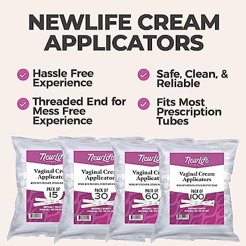 Aplicadores Vaginales Desechables NewLife Naturals 30 Piezas – Con Rosca y Marcas de Dosificación – Envases Individuales para Geles, Lubricantes y - imagen 4
