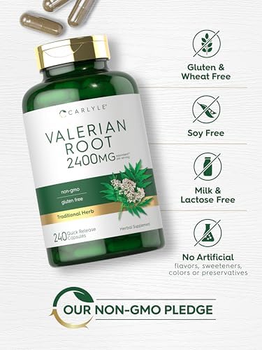 Suplemento de Extracto de Raíz de Valeriana Carlyle | 240 Cápsulas | Fórmula Herbal Tradicional | Sin OGM y Libre de Gluten - imagen 5