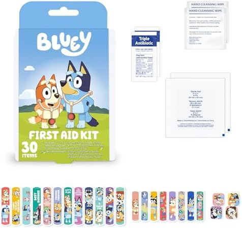 Curitas de Bluey para Niños, 100 Piezas en 3 Tamaños, Adhesivas y Flexibles para Cortes, Raspones y Quemaduras. Ideal como Regalo o Relleno de - imagen 8