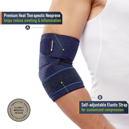 Faja Ajustable para Codo Comforband – Soporte Específico para Codo de Tenista, Codo de Golfista, Tendinitis, Artritis, Bursitis, Esguinces y - imagen 3