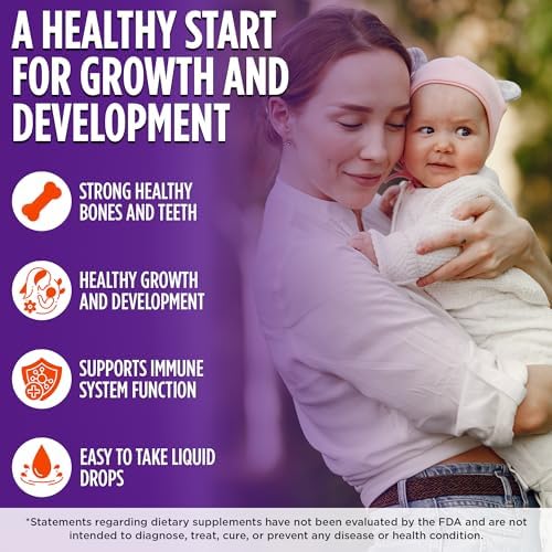 Gotas de Vitamina D Orgánica para Bebés y Niños Pequeños Wellements (Suministro para 90 Días) - Vitamina D3 Líquida Certificada para Recién Nacidos, - imagen 2