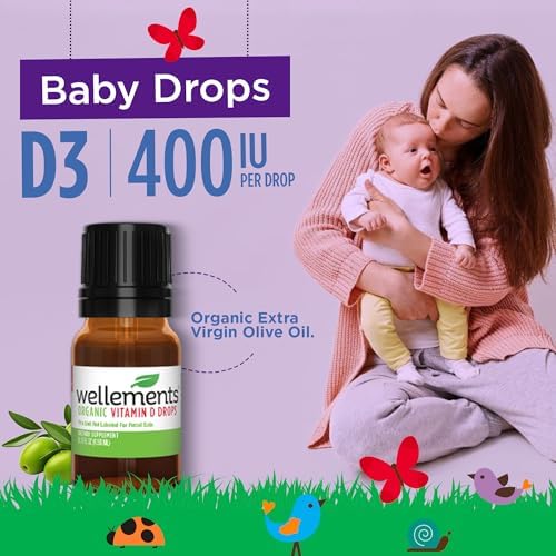 Gotas de Vitamina D Orgánica para Bebés y Niños Pequeños Wellements (Suministro para 90 Días) - Vitamina D3 Líquida Certificada para Recién Nacidos, - imagen 4