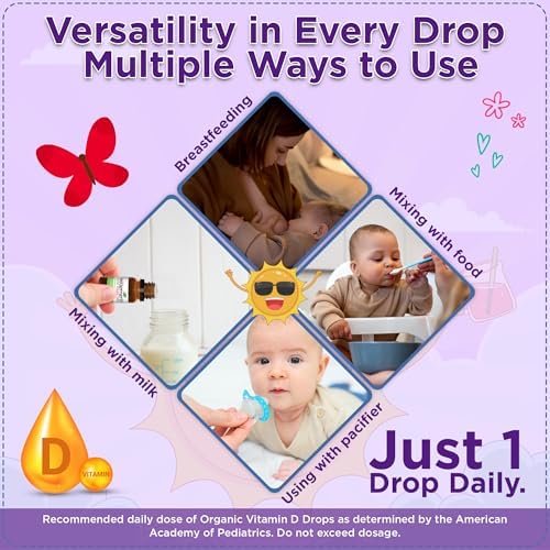 Gotas de Vitamina D Orgánica para Bebés y Niños Pequeños Wellements (Suministro para 90 Días) - Vitamina D3 Líquida Certificada para Recién Nacidos, - imagen 5