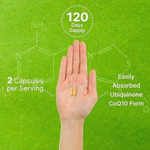 Suplemento DEAL CoQ10 100mg con Omega 3 100mg, 240 Cápsulas | Fórmula Bioavailable de Coenzima Q10 | Sin OGM - imagen 5