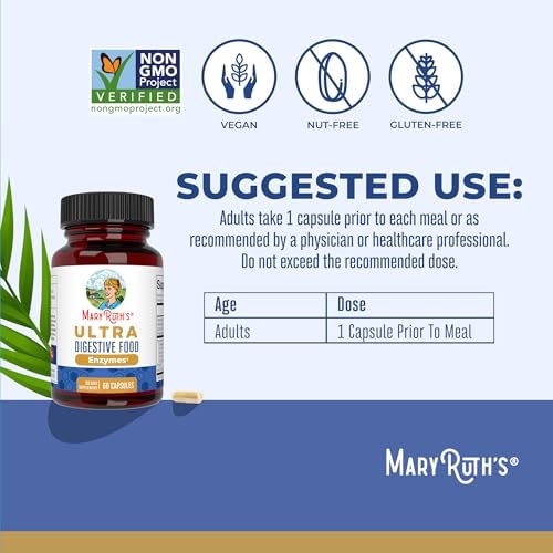 Cápsulas de Enzimas Digestivas Ultra de MARYRUTH'S Organics | Suministro de hasta 2 meses | Suplemento para la Salud Digestiva y Inmunológica | 60 - imagen 3