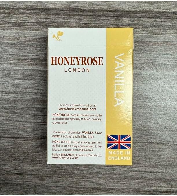Cigarrillos Herbales Honeyrose Sabor VANILLA, 100% Libres de Tabaco y Nicotina, 100% Naturales, Para Dejar de Fumar, Hechos en Inglaterra - imagen 5
