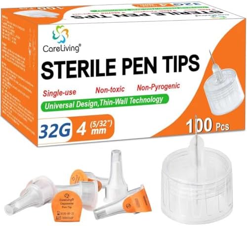 Puntas de Pluma 32G x 4mm, Ajuste Universal, 100/unidad, Estériles, Cómodas - imagen 1