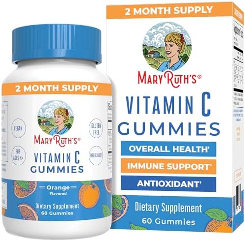 Gomitas Veganas de Vitamina C MaryRuth Organics | Suplemento de Apoyo Inmunológico | 60 Unidades | No GMO | A base de Pectina | Suministro para 2 - imagen 1