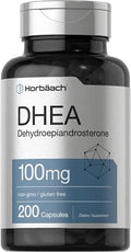 Horbäach DHEA 100mg | 200 Cápsulas | Suplemento para Hombres y Mujeres | Sin OGM, Libre de Gluten - imagen 1
