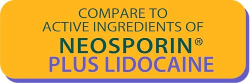 Globe (Paquete de 4) Ungüento Antibiótico Lidocaína 1 Oz - Alivio del Dolor Máxima Fuerza y Protección contra Infecciones - Anestesia Rápida para - imagen 5