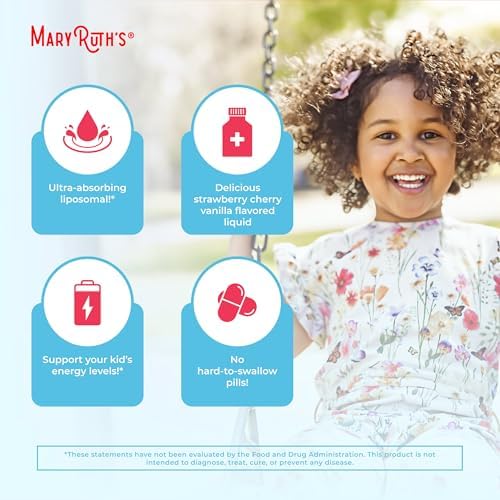 MaryRuth Organics Multivitaminas Liposomales para Niños | Vitaminas Veganas y Sin Azúcar | Para Niños de 4 Años en Adelante | Suministro de 2 Meses | - imagen 7