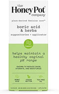 Suplementos vaginales de ácido bórico y hierbas The Honey Pot Company de 7 días - Mantiene y equilibra el pH vaginal, controla olores, hidrata y - imagen 1