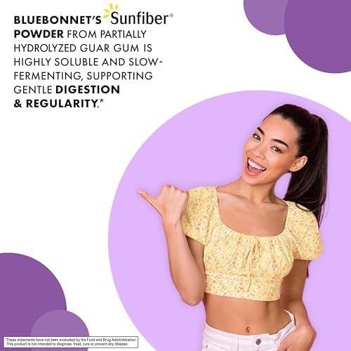 Fibra Prebiótica Soluble Sunfiber de BlueBonnet Nutrition – 6 g de Fibra Vegetal – Apoya la Salud Digestiva* – Disolución Instantánea – No OGM, - imagen 3