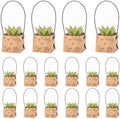 40 Piezas de Bolsas para Suculentas (para macetas de 2 pulgadas), Cajas de Kraft Mini con Asa para Bodas, Baby Shower y Fiestas de Suculentas - imagen 1