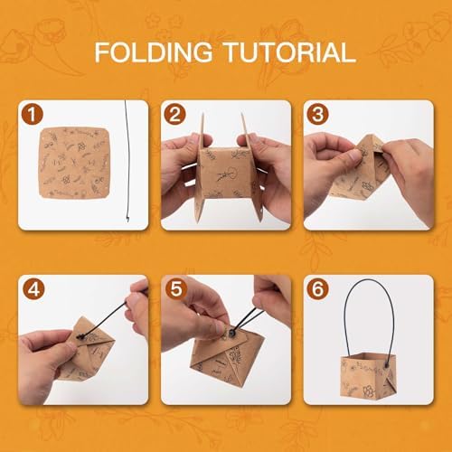 40 Piezas de Bolsas para Suculentas (para macetas de 2 pulgadas), Cajas de Kraft Mini con Asa para Bodas, Baby Shower y Fiestas de Suculentas - imagen 6