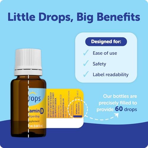 Ddrops Baby 400 IU, Vitamina D, 60 gotas 1.7 mL (0.06 Fl. Oz, Paquete de 1) - imagen 2