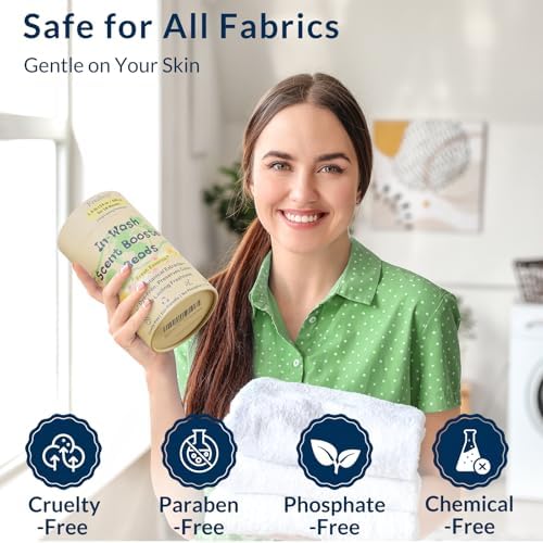 Freelivity Perlas Aromatizantes para Lavado – Fragancia Fresca, Suavizante de Tela 24 oz – Dura Hasta 70 Ciclos de Lavado – Ecológico y Seguro para - imagen 6