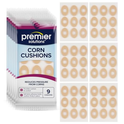 Cojines para Maíz Premier Solutions para Pies, Almohadillas Adhesivas para Cuidado de Pies, 54 Piezas (6 Paquetes de 9) - imagen 7