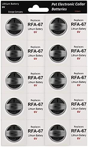 Batería de Reemplazo Enerpe RFA-67 RFA-67D-11 6V de Alta Capacidad y Larga Duración Compatible con Collares Electrónicos Pet Safe Paquete de 10 - imagen 1