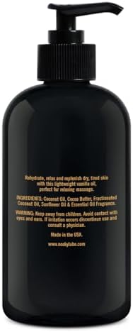 Aceite de Masaje Nooky de Vainilla con Aceite de Coco Fraccionado - 16 Onzas - imagen 7