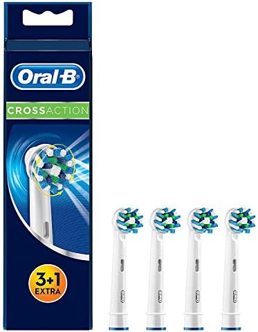 Cabezas de cepillo de dientes eléctricos Oral B Cross Action, reemplazo x4 - imagen 1