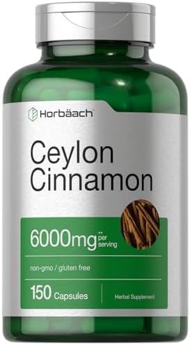 Suplemento de Canela de Ceilán Horbäach | 150 Cápsulas | Extracto Herbal | Sin OGM y Libre de Gluten - imagen 1