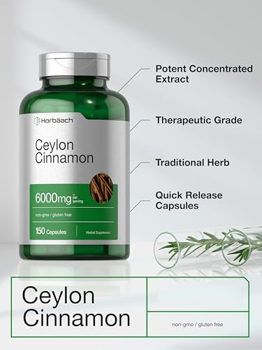 Suplemento de Canela de Ceilán Horbäach | 150 Cápsulas | Extracto Herbal | Sin OGM y Libre de Gluten - imagen 4