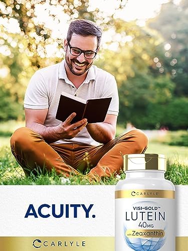 Suplemento de Luteína y Zeaxantina Carlyle | 40mg | 180 Cápsulas Blandas | Vitaminas para la Salud Visual | Visi-Gold | Sin OGM y Sin Gluten - imagen 7