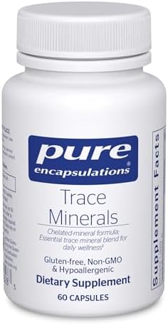 Pure Encapsulations Minerales Traza - Suplemento Multimineral - Apoya el Metabolismo y la Función Celular* - Libre de Gluten y Vegano - 60 Cápsulas - imagen 1