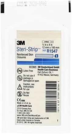 Cierres de Piel Reforzados 3M Steri-Strip - 1/2 x 4 - Paquete de 20 (6 sobres de 20 tiras) - imagen 2
