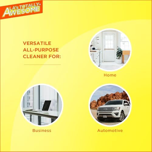 Combo de Limpiador Multiusos La's Totally Awesome – Spray de 24 oz + Recarga de 64 oz – Desengrasante y Limpiador Pesado para Hogar, Cocina, Baño, - imagen 7