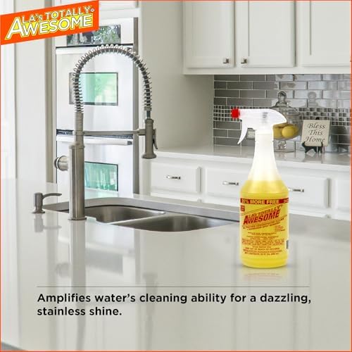 Combo de Limpiador Multiusos La's Totally Awesome – Spray de 24 oz + Recarga de 64 oz – Desengrasante y Limpiador Pesado para Hogar, Cocina, Baño, - imagen 8