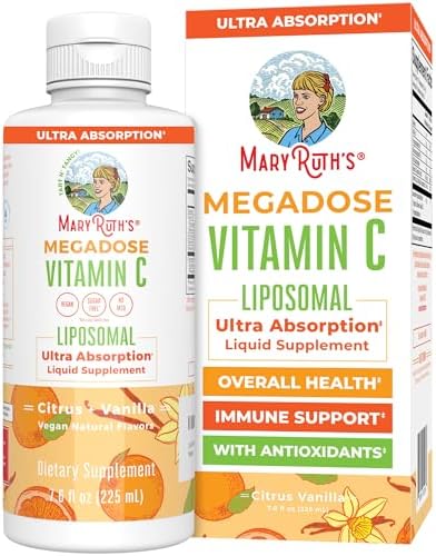 Megadosis de Vitamina C Líquida Liposomal MaryRuth's | 500 mg por Porción | Ultra Absorción | Apoyo Inmunológico | Antioxidante | Formador de - imagen 1
