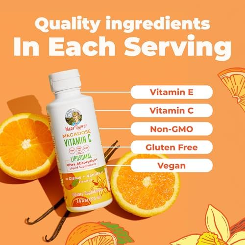 Megadosis de Vitamina C Líquida Liposomal MaryRuth's | 500 mg por Porción | Ultra Absorción | Apoyo Inmunológico | Antioxidante | Formador de - imagen 5