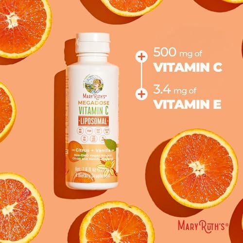 Megadosis de Vitamina C Líquida Liposomal MaryRuth's | 500 mg por Porción | Ultra Absorción | Apoyo Inmunológico | Antioxidante | Formador de - imagen 6