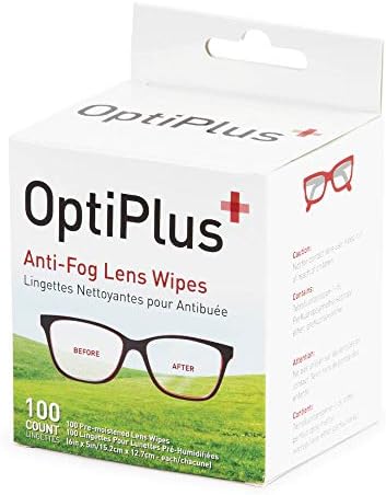 Toallitas Antivaho Prehumedecidas OptiPlus para Gafas, Pantallas y Lentes - Secado Rápido, Sin Rayones, 100 Piezas - imagen 1