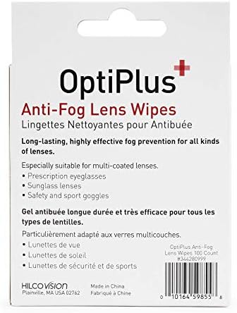 Toallitas Antivaho Prehumedecidas OptiPlus para Gafas, Pantallas y Lentes - Secado Rápido, Sin Rayones, 100 Piezas - imagen 3
