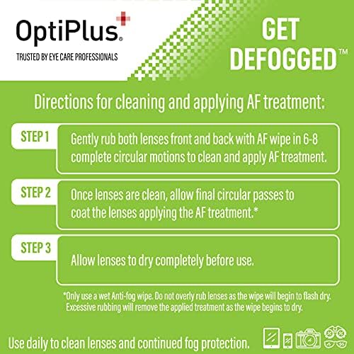 Toallitas Antivaho Prehumedecidas OptiPlus para Gafas, Pantallas y Lentes - Secado Rápido, Sin Rayones, 100 Piezas - imagen 7