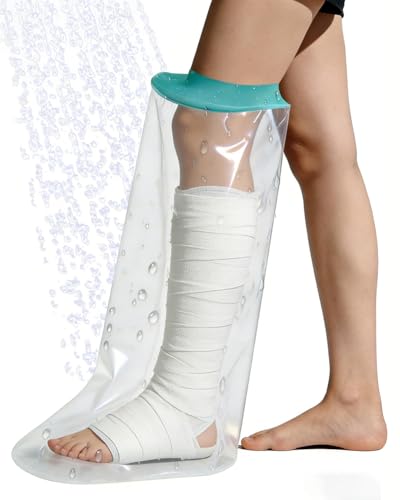 Cubierta de Yeso para Ducha EuyiHlybt, Impermeable y Reutilizable, Protector Suave y Cómodo para Pierna, Ideal para Adultos y Vendajes - imagen 2