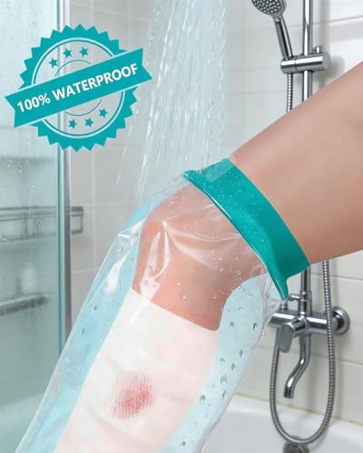 Cubierta de Yeso para Ducha EuyiHlybt, Impermeable y Reutilizable, Protector Suave y Cómodo para Pierna, Ideal para Adultos y Vendajes - imagen 3