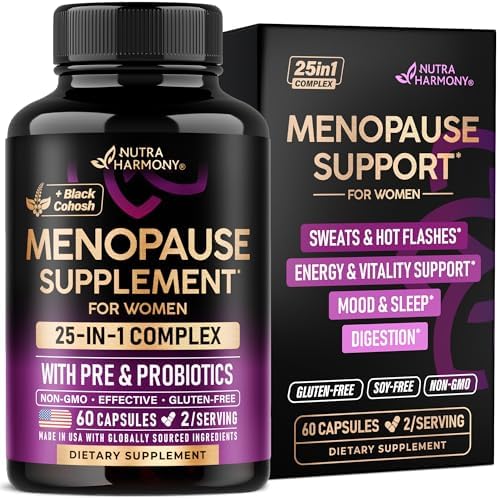 Suplementos para la Menopausia - Dong Quai, Cohosh Negro, Pre y Probióticos - Alivio de Sudores y Sofocos - Soporte Digestivo, de Sueño y Ánimo - - imagen 1
